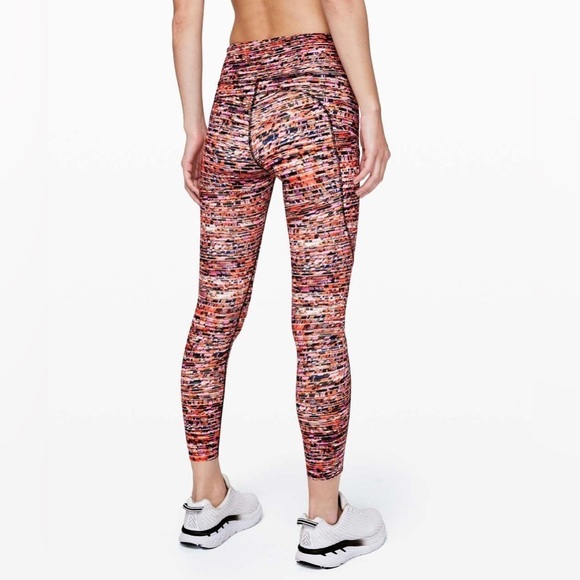 Lululemon Women’s Fast and Free Tight II 25" *Nulux
Flash Pleat Orange Size 6 - Picture 1 of 11